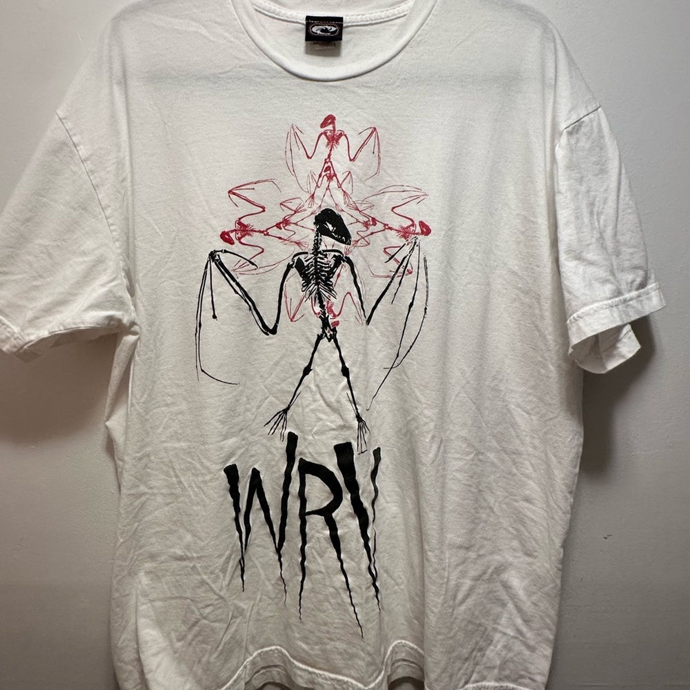 YK2 bat skeleton White Graphic Men's Shirt